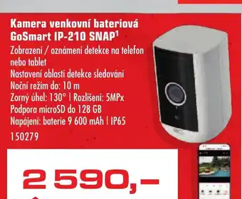 Uni Hobby Kamera venkovní bateriová GoSmart IP-210 SNAP¹ nabídka