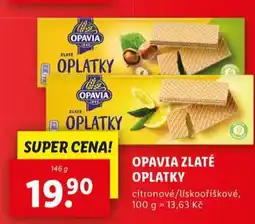 Lidl Opavia zlaté oplatky nabídka