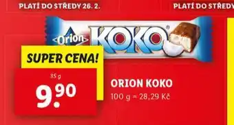 Lidl Orion koko nabídka