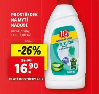 Lidl W5 prostředek mytí nádobí nabídka