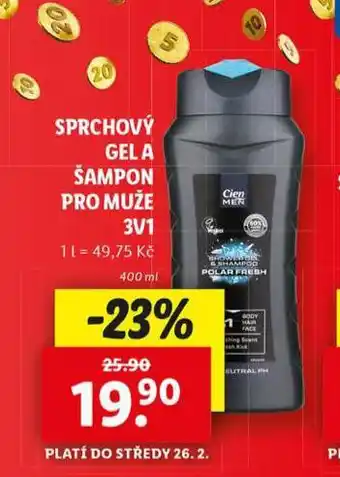 Lidl Cien sprchový gel nabídka