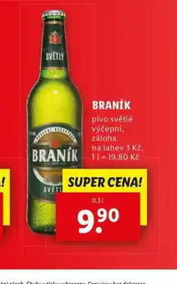 Lidl Pivo braník nabídka