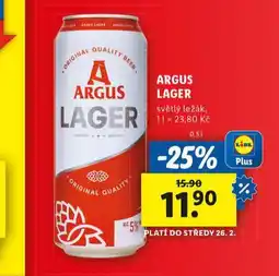 Lidl Pivo argus lager nabídka