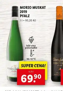 Lidl Morio muskat 2019 pfalz nabídka