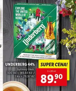 Lidl Underberg 44% nabídka