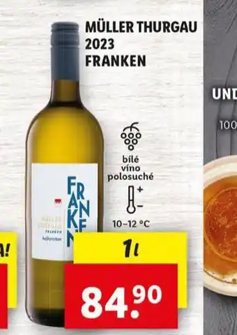 Lidl Müller thurgau 2023 franken nabídka