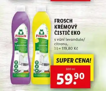 Lidl Frosch krémový čistič eko nabídka