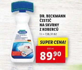 Lidl Dr. beckmann čistič na skvrny z koberců nabídka