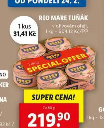 Lidl Rio mare tuňák nabídka