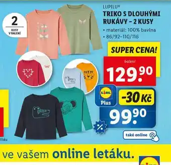 Lidl Triko s dlouhými rukávy nabídka