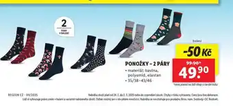 Lidl Ponožky nabídka