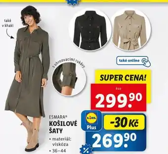 Lidl Košilové šaty nabídka