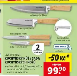 Lidl Sada kuchyňských nožů nabídka