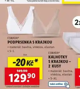 Lidl Podprsenka s krajkou nabídka