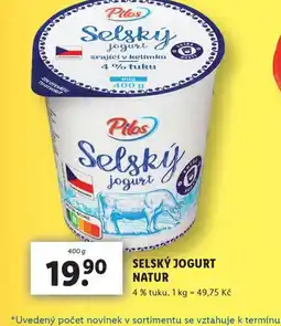 Lidl Selský jogurt natur nabídka