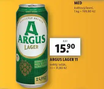 Lidl Pivo argus lager 11 nabídka