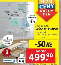 Lidl Sušák na prádlo nabídka