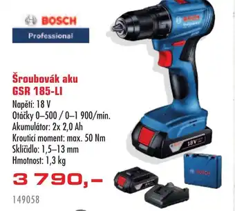 Uni Hobby Šroubovák aku GSR 185-LI nabídka