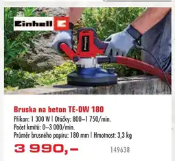 Uni Hobby Bruska na beton TE-DW 180 nabídka