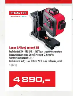 Uni Hobby Laser křížový zelený 3D nabídka