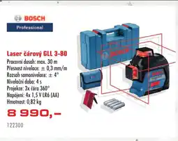 Uni Hobby Laser čárový GLL 3-80 Pracovní dosah: max. 30 m Přesnost nivelace: ± 0,3 mm/m nabídka