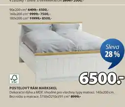 JYSK POSTELOVÝ RÁM MARKSKEL nabídka