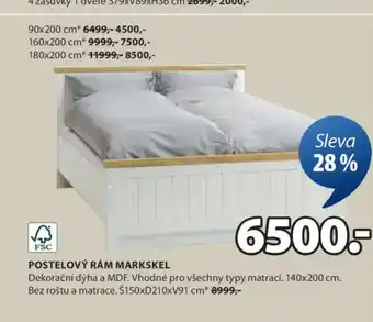 JYSK POSTELOVÝ RÁM MARKSKEL nabídka