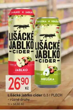 Žabka Lišácké jablko lišácké cider nabídka