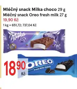 Žabka OREO Mléčný snack fresh milk nabídka