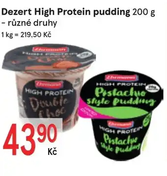 Žabka Dezert high protein pudding nabídka