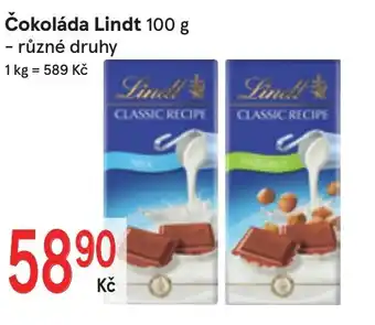 Žabka Čokoláda lindt nabídka