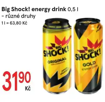 Žabka BIG SHOCK! Energy drink nabídka