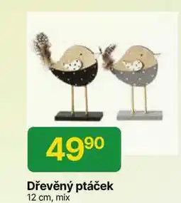 Hruška Dřevěný ptáček 12 cm, mix nabídka