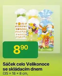 Hruška Sáček celo Velikonoce se skládacím dnem (35 x 18 +8 cm nabídka