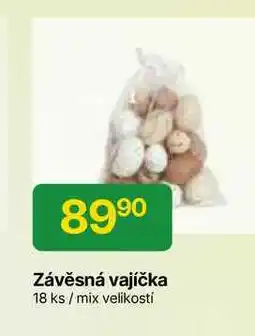 Hruška Závěsná vajíčka 18 ks/mix velikostí nabídka