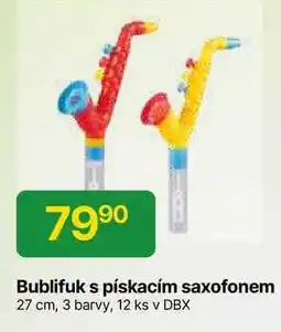 Hruška Bublifuk s pískacím saxofonem 27 cm, 3 barvy nabídka