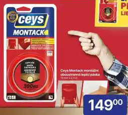 Hruška Ceys Montack montážní oboustranná lepící páska 19 mm x 2,5 m nabídka