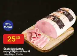 Hruška Prantl Školáček šunka, nejvyšší jakost 100 g nabídka