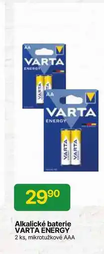 Hruška Alkalické baterie VARTA ENERGY 2 ks, mikrotužkové nabídka