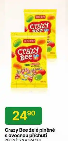 Hruška Crazy Bee želé plněné s ovocnou příchutí 200 g nabídka