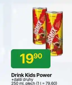 Hruška Drink Kids Power +další druhy 250 ml, plech nabídka