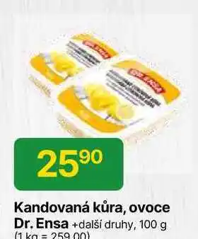 Hruška Dr. Ensa Kandovaná kůra, ovoce 100g nabídka