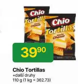 Hruška Chio Tortillas Kukuřičný snack 110g, vybrané druhy nabídka