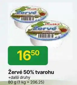 Hruška Hruška Žervé 50% tvarohu +další druhy 80 g nabídka