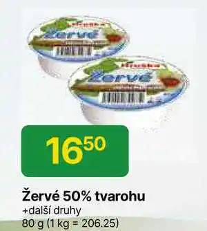 Hruška Hruška Žervé 50% tvarohu +další druhy 80 g nabídka