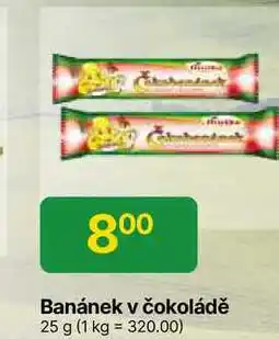 Hruška Hruška Banánek v čokoládě 25 g nabídka