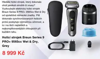 Datart Holicí strojek Braun Series 9 PRO+ 9565cc Wet & Dry, Grey nabídka