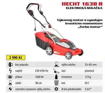 Hecht HECHT 1638 R Elektrická sekačka nabídka