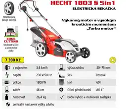 Hecht HECHT 1803 S 5in1 Elektrická sekačka nabídka