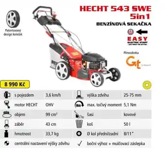 Hecht HECHT 543 SWE 5in 1 benzínová sekačka nabídka